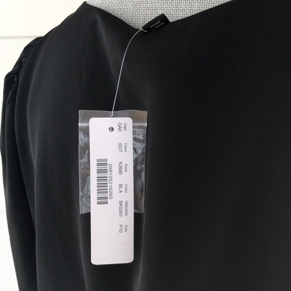 JCrew Petite Black Long Sleeve Peplum Top - Picture 4 of 5